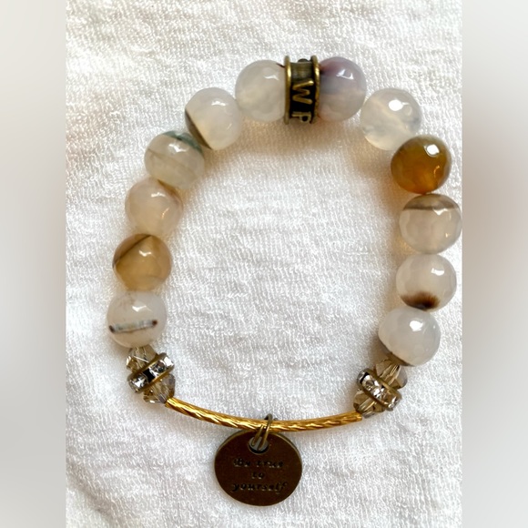 Whispering Prayer Bracelet with Be True to Yourself Coin - Picture 4 of 5